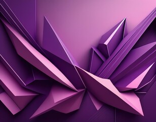 Wall Mural - abstract background with a purple palette and simple geometric shapes a modern three dimensional ren