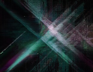 Wall Mural - abstract broken or no signal television tv or computer screen glitch with noisy grain and scanlines 