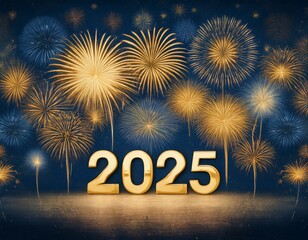 Wall Mural - silvester 2025 new year new year s eve party background banner panorama long firework fireworks on r