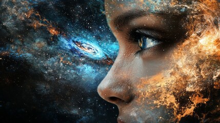 Wall Mural - space in the human mind 4