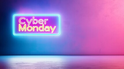 Wall Mural - Cyber monday - website banner shopping background 