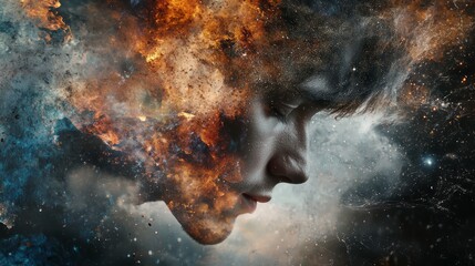 Wall Mural - space in the human mind 14