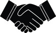© Tshirt House - Handshake Icon, Handshake Silhouette Vector, Business Agreement Handshake Vector