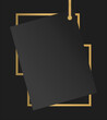 © laen24 - Rich luxury black and gold frame background tag2
