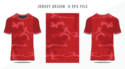 Wall Mural - T-shirt sport design template for soccer jersey.