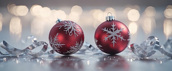 The Red Christmas Ornaments