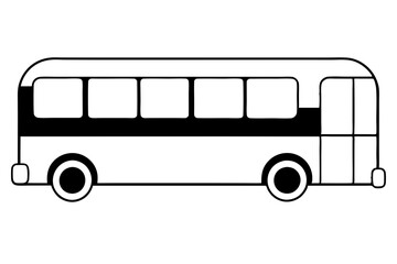 Double Decker Bus Icon: Isolated Vector Illustration Art