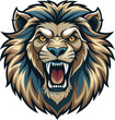 © Mamun - Roaring Lion Head Mascot Design Illustration