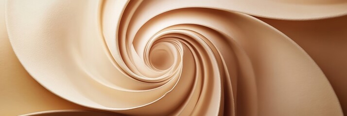 Aufkleber - Soft, swirling shapes embody a serene tea theme with natural tones, inviting contemplation on art and tranquility. Generative AI