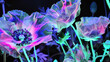 © Dis - Neon-lit flowers glowing under ultraviolet light