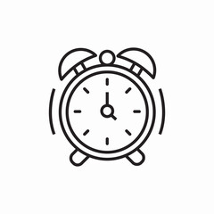 Wall Mural - alarm clock icon sign vector