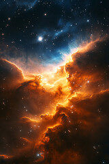 Wall Mural - nebula in space, cosmic phenomenon, star formation