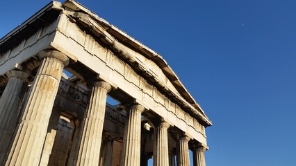 view of greek parthenon