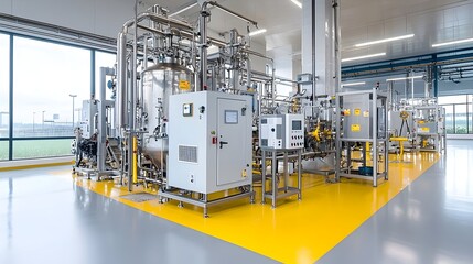 Poster - Cutting edge Biodiesel Processing Facility Showcasing Innovative Clean Energy Solutions and Sustainable Manufacturing Practices