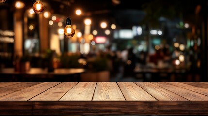 empty table in modern restaurant