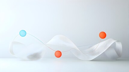 Aufkleber - Smooth Flowing Gradient Curves Portraying Minimalist Motion and Fluidity   Abstract Wave like Background with Soft Gradients and Clean Aesthetic