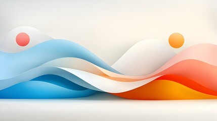 Fototapete - Vibrant Fluid Gradient Backdrop Showcasing Modern Elegance and Dynamic Motion  Abstract digital art with smooth flowing curves and harmonious blend of gradient hues