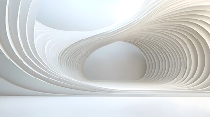 Fototapete - Fluid curves and soft gradient shades create a seamless abstract minimalist backdrop embodying motion and modern elegance  This digital artwork evokes a sense of refinement balance