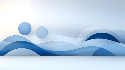 Fototapete - Seamless abstract background with graceful arcs blending into soft gradient layers capturing a sense of motion and movement in a sleek minimalist design