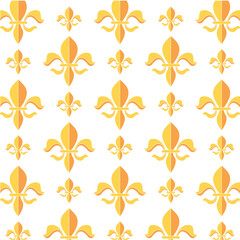 Fleur de lys symbol pattern background Vector