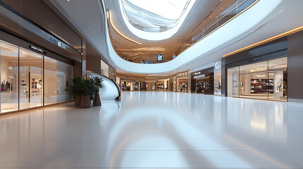 Poster - interior of shopping mall