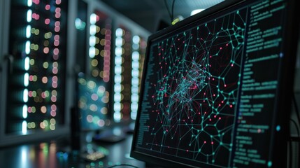 Network Visualization on a Computer Monitor