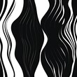 © Hungarian - Abstract Black and White Curved Lines Pattern
