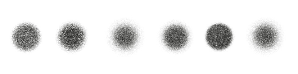 Wall Mural - grainy noise pattern with gradient dots and diffuse effect. spray texture resembling sand and dissol