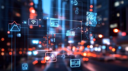 Futuristic digital technology backdrop with data analytics intelligence algorithm and coding elements representing innovation connectivity and the future of information technology