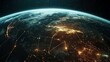 © Ubix - A breathtaking view of Earth from space, showcasing illuminated cities and networks of light against a dark, vast universe.