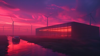 Poster - Futuristic Energy Conversion Facility Transforming Solar and Wind into Electric Fuel