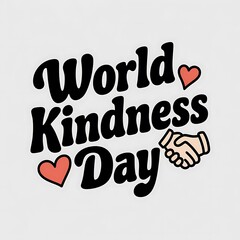 World Kindness Day Celebration with Hearts and Handshake