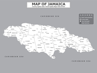  American Countries Geography Political map. Political map of country with capital, province or state capital, major cities and town.