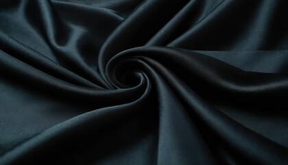 Wall Mural - Elegant Black Satin Photo Texture Background Smooth and Luxurious Surface 6