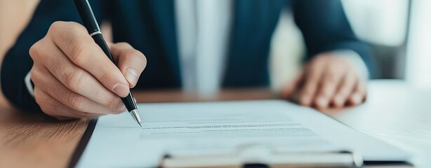 Illuminated encrypted contract being placed on a desk by two hands in gigapixel resolution for enhanced document integrity