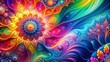 © Watcharapon - Abstract colorful background with vibrant hues and artistic patterns, colorful, abstract, background, vibrant, hues, artistic