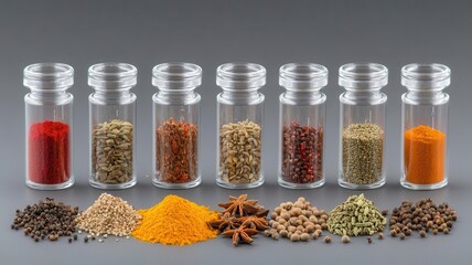 Particle size analysis of powdered spices, laser diffraction study, food chemistry