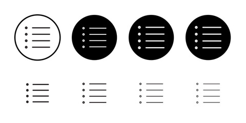 Menu icon Simple thin outline