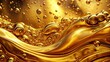 © Watcharapon - Liquid golden splash texture, abstract beverages background, gold, liquid, splash, texture, abstract, beverages, drink