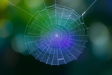 Wall Mural - _ . Cobweb and Nature's Beauty Capture the delicate beauty and i