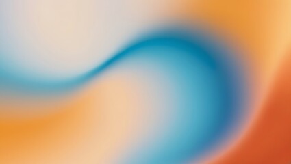 Wall Mural - Abstract  blurry blue and orange gradient  background. Generative Ai.