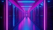 © Matcha_09 - Futuristic Data Center with Neon Lighting