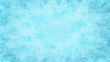 Wall Mural - Blue watercolor background. Abstract hand paint square stain backdrop. White and blue color frozen ice surface design abstract background. 