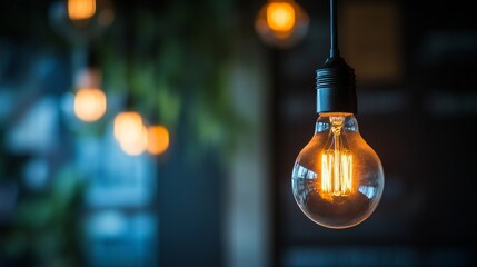 A single black light bulb hangs from the ceiling, casting an eerie glow in the darkened room.