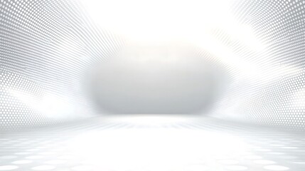 Wall Mural - Abstract white background with a glowing circle in the center.