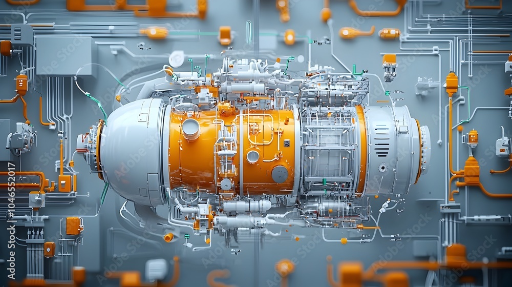 Reactor Animation Animated diagram showcasing the internal structure and heat transfer ...
