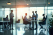 © Amir Bajric - Business office with blurred people casual wear, with blurred bokeh background