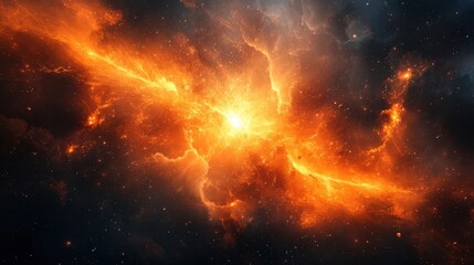 Wall Mural - abstract cosmic flares