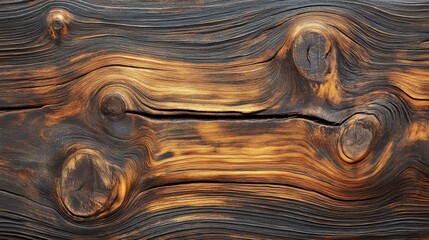 Canvas Print - Dark pine wood grain