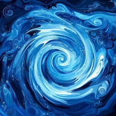 Wall Mural - stylized water swirl background